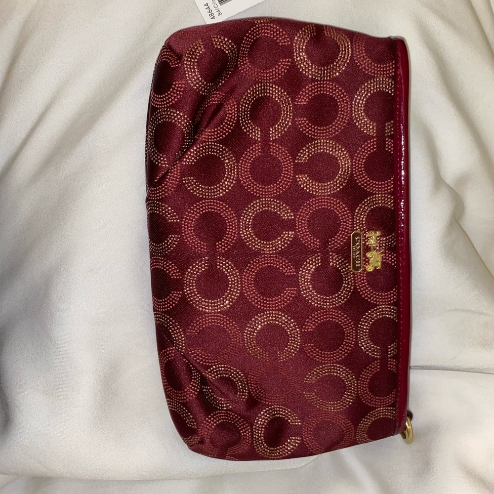 Wine colored wallet from Coach